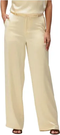 Notre-V Broeken, Dames, Geel, XL, Polyester, Nv-Hella Wijde Broek