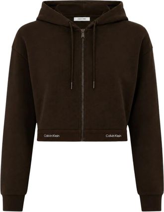 Calvin Klein Donna, Felpe, Marrone, XS, new