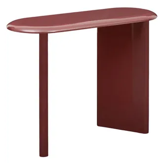 Atmosphera Console Ovale Douglas 40x100 Cm Bordeaux Con Finitura Laccata Lucida - Atmosphera Cr&eacute;ateur DInt&eacute;rieur