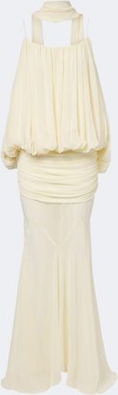 De La Vali Abito lungo Inara in chiffon