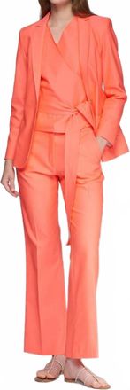 Vilagallo Harlow Jacket In Orange