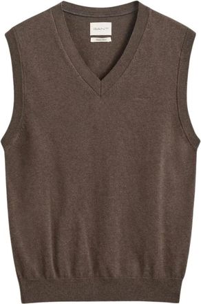 GANT Maglia smanicata - - Knitwear - Uomo - Marrone - M