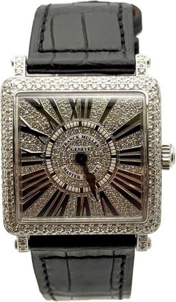 Franck Muller Master Square Quartz Diamond Ladies Watch 6002 S QZ D CD-BLK