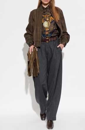 Etro Silk Shirt, Womens, Brown