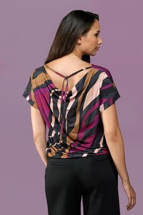 Mart Visser Benza Print Top Dark Berry