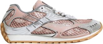 Bottega Veneta Schoenen, Dames, Veelkleurig, 41 EU, Leer, Orbit Mesh en Leren Sneakers