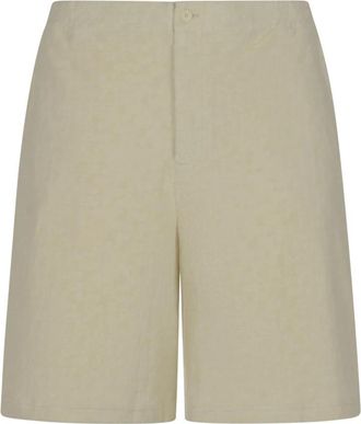 Off-white Terry Bowling Shorts - Heren - Korte Broeken - Beige - M - Katoen - Korte Broeken