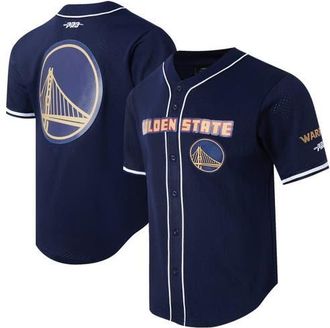 Pro Standard Mens Pro Standard Navy Golden State Warriors 2024/25 City Edition Mesh Baseball Jersey at Nordstrom, Size X-Large
