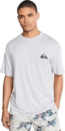 Quiksilver Everyday Short Sleeve Surf T-Shirts Mens Swimwear Light Grey Heather : 2XL, Elastane/Polyester