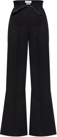 Alexander McQueen Pantaloni dritti in lana - Nero