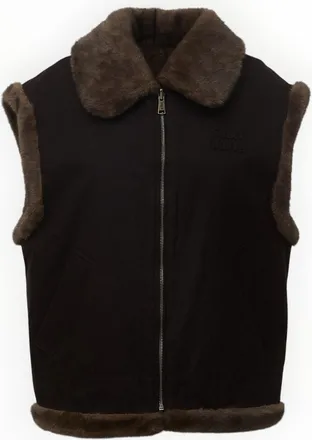 MC2 Saint Barth Hesketh Reversible Waxed Faux Fur Gilet