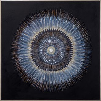 Schubiger M&ouml;bel Bild mit Rahmen Blaue Iris