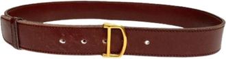 Cartier Pre-owned Standard riem - Dames - Vintage Accessoires - Rood - ONE Size - Leer - Vintage