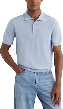 Reiss Manor Half Button Meri Wool Sweater