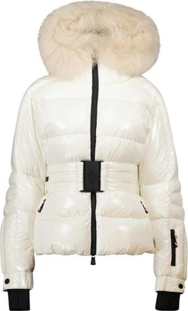 Moncler Valdivia Puffer Jacket - Dames - Gewatteerde jassen - Wit - L - Leer - Jassen