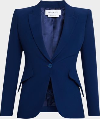 Alexander McQueen Single-Breasted Blazer Jacket