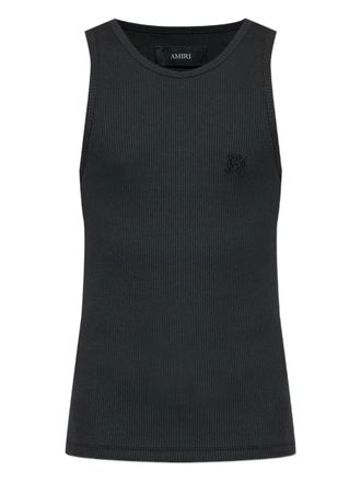 Amiri Geribbelde tanktop - Zwart