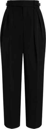 Dolce & Gabbana pleated belted trousers - men - Wool - 52 - Black