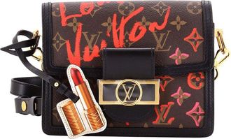 Louis Vuitton Brown Coated/Waterproof Canvas Dauphine Limited Edition Fall (Authentic Pre-Loved)