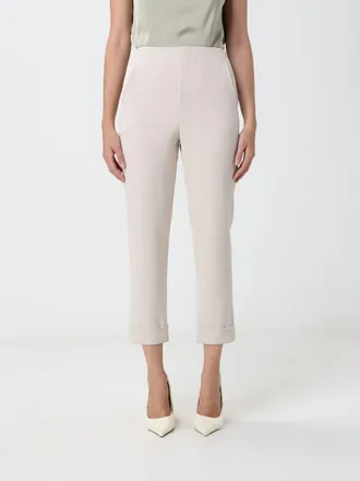 Hanita Wide-Leg Tailored Cr&ecirc;pe Trousers with Mid-Rise Waist