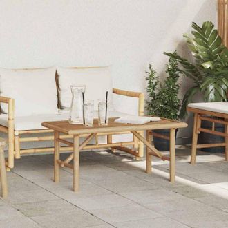 vidaXL Tavolino da salotto Marrone 90 x 50 x 43 cm Bamb&ugrave; - Vidaxl