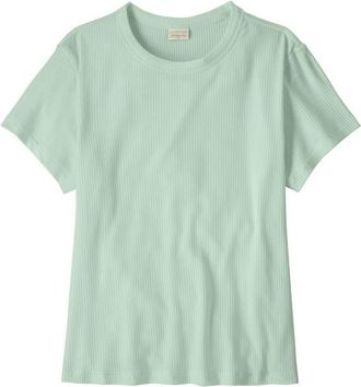 Patagonia Rib Knit Top T-Shirt f&uuml;r Damen | gr&uuml;n