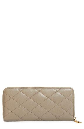 Saint Laurent Cassandre Bijou Zip Wallet in Light Taupe at Nordstrom