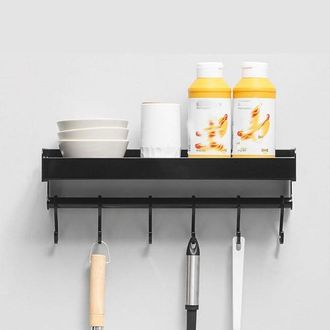 OEM Estanter&iacute;a De Almacenamiento De Cocina Sin Necesidad De Taladrar, Estante De Almacenamiento De Aluminio Para Montaje En Pared
