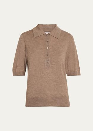SPRWMN Harper Cashmere Polo Sweater
