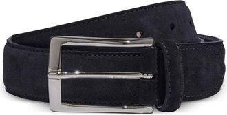 Scarosso Cintura reversibile in pelle scamosciata - Blu