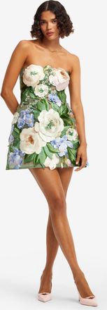 LEO LIN Womens Dress Roselle Green Nylon