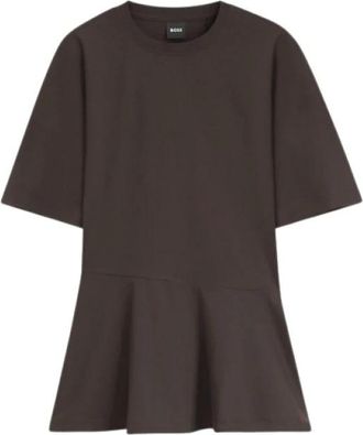 HUGO BOSS Boss - Tops > Camisetas - Tops - Mujer - Marr&oacute;n - L