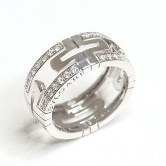 Bulgari White Gold White Gold (18K) Band Ring (Pre-Owned)