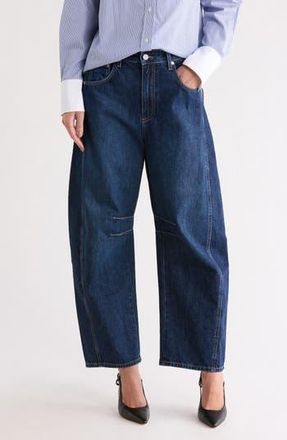 TWP High Waist Barrel Leg Jeans in Dark Wash at Nordstrom Rack, Size 29