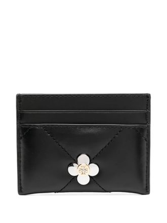 Tory Burch Kira gewatteerde pasjeshouder - Zwart