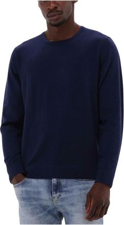 Calvin Klein Heren, Truien, Blauw, Maat: XS Wol