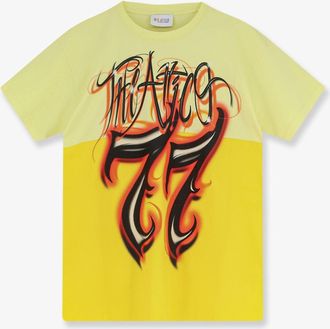 The Attico T-shirt in cotone con stampa logo frontale - THE ATTICO - gender_Woman