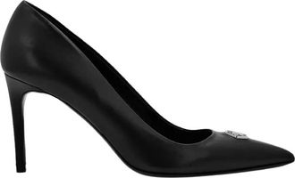 Philipp Plein Dames, Schoenen, Zwart, Maat: 39 EU Leer