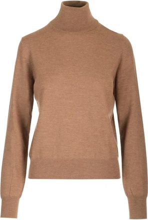 P.A.R.O.S.H. Lime Wool and Cashmere Turtleneck - Dames - Coltruien - Bruin - XL - Wol - Truien & Vesten