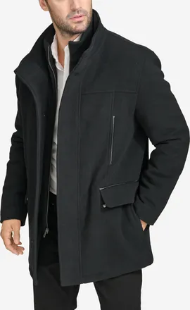 Cole Haan Mens All Weather Car Coat - Black Size Medium