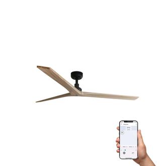 Faro Barcelona Ventilador sin luz madera de pino pino 150x150x24 cm