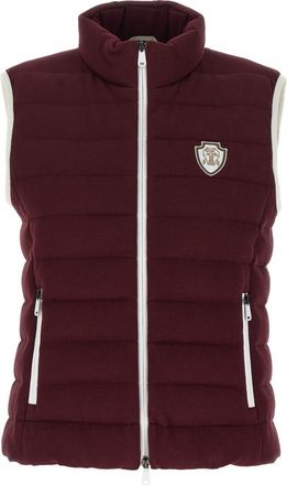 Brunello Cucinelli Maroon Logo vest