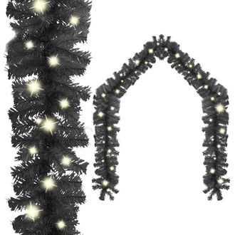 vidaXL Guirnalda De Navidad Con Luces Led Negro 10 M Vidaxl