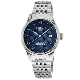 Tissot Le Locle Powermatic 80 Blue Dial Stainless Steel Mens Watch T006.407.11.043.00
