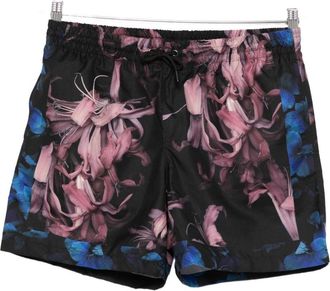 Dries Van Noten Floral Print Black Shorts