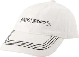 Acne Studios Hats & Caps, female, White, ONE SIZE, Logo Cap