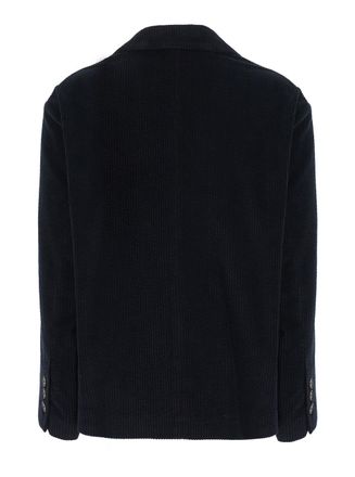 Merci Technical Fabric Double-Breasted Blazer - Black