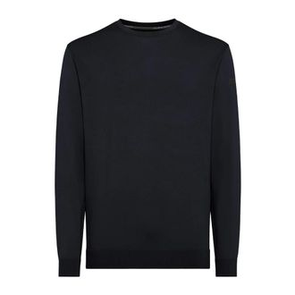 Roberto Ricci Design Round-neck Knitwear, male, Blue, Size: S Maxell Round Knit