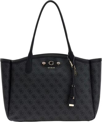 Guess Coleen Logo Small SA - - Bags - Donna - Grigio - ONE SIZE
