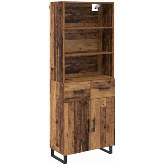 vidaXL Aparador Alto Con Caj&oacute;n Madera Vieja 69,5 X 34 X 180 Cm Vidaxl